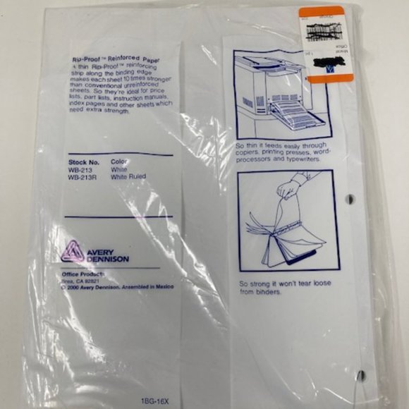 Aigner Rip Proof Reinforced Paper - 8.5 x 11 - Picture 2 of 2